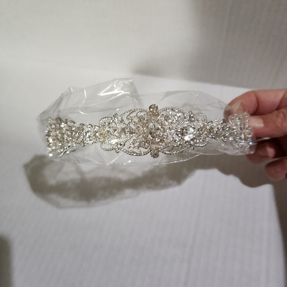 Bridal Crystal Headband Tiara - Picture 9 of 9
